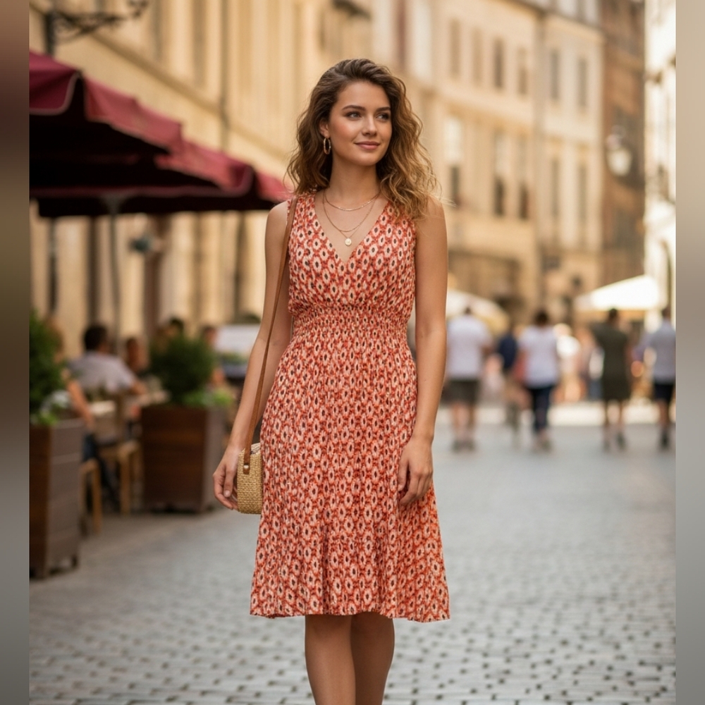 NWOT kate spade pink a line midi dress S